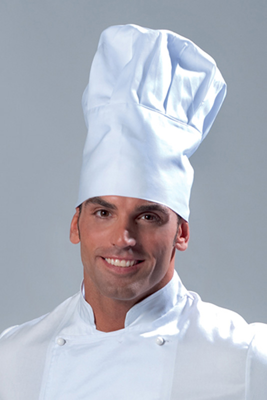 Cappello Nero da Cuoco per Uomo o Donna In Taglia Unica
